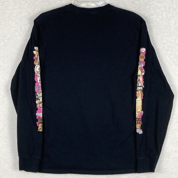 Huf Erotica Renaissance Shirt Mens M Black Desire Girls Streetwear Graffiti Art - Picture 4 of 8